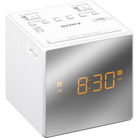 alarm sony|sony alarm clock white.